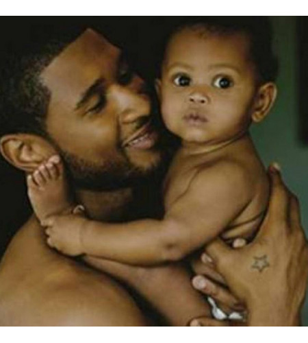 Usher Raymond V with his father, Usher